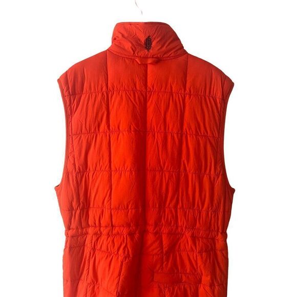 Free People FP Movement Pippa Packable Puffer Suit, Cherry Tomato Sleeveless Ski - Picture 6 of 10